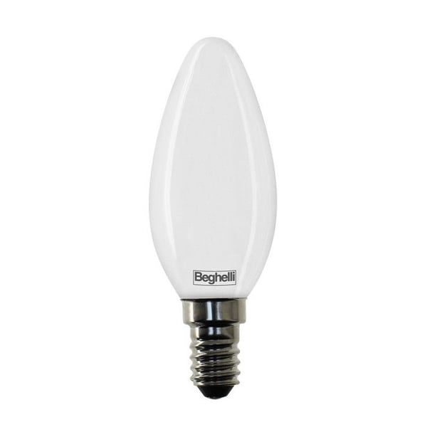 Beghelli LED-pære E14 5W 6500K Oliven 600lm Ækvivalent 50W Hele glas LED