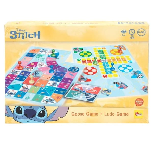Sällskapsspel Lisciani Giochi Disney Stitch Parchis och Gås