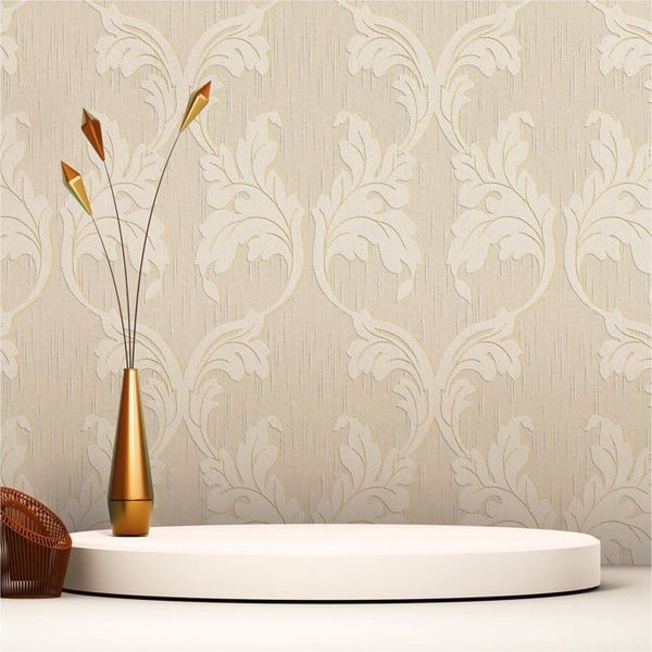 Barocktapet Nicolo M1-No.3779 Beige Crème Klassisk Barock