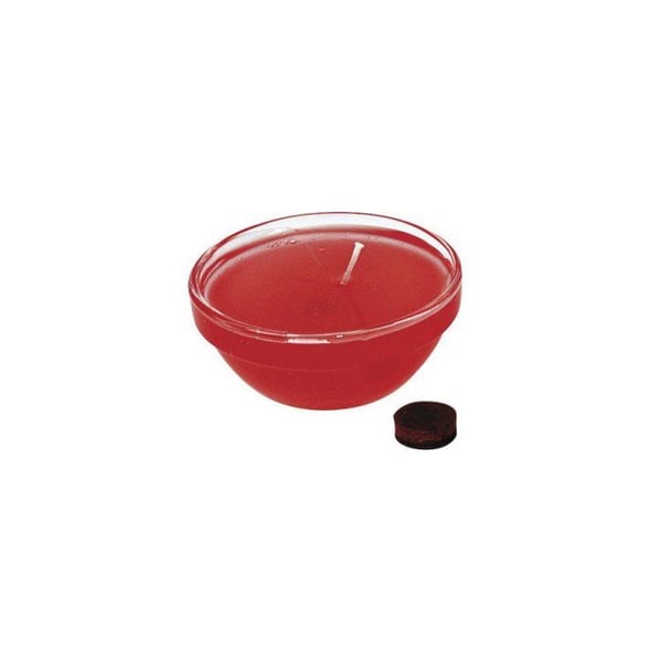 Färgpastiller för vax och gel, 3 st, 2 cm röd