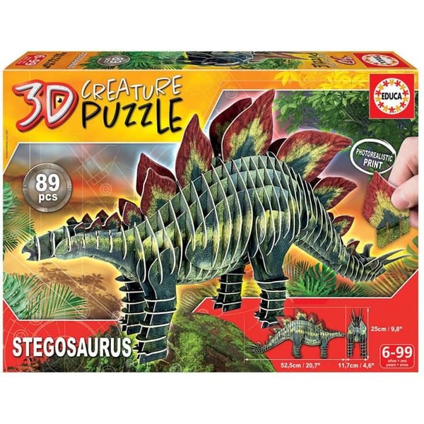 Pusselväsen 3D 82 bitar: Stegosaurus