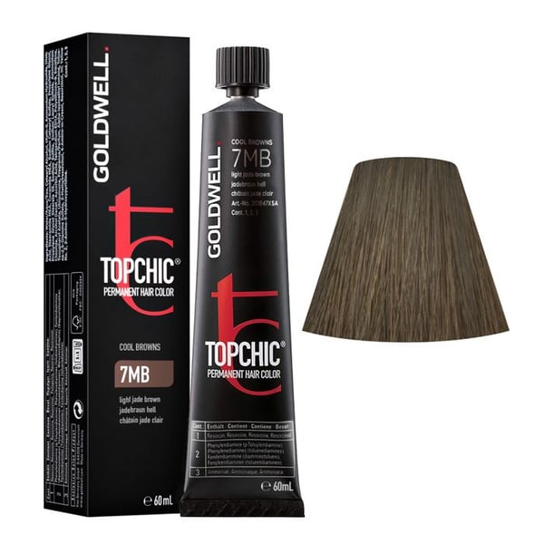 Goldwell Topchic Cool Browns Ljus Jade Brun 7MB Permanent hårfärg 60ml.