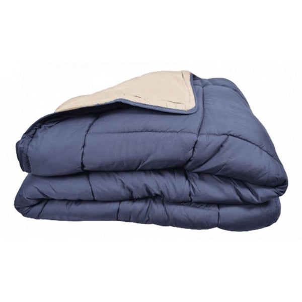 Couette varm Bicolore Microfibre "Cocoon Brandsäker - Norm NF EN ISO 12952" alla dimensioner Toison d'or - Cocoon Petrol Mas