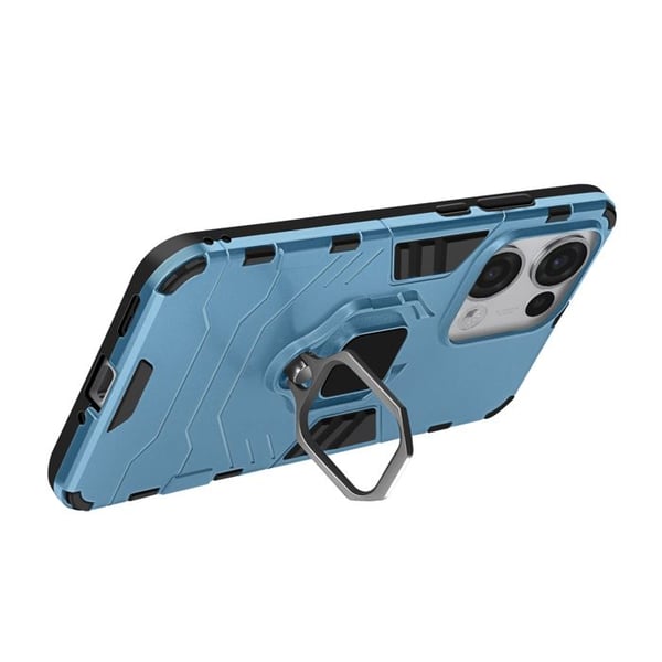 Coque för Oppo Reno 13 Ring Stöd Antichock Blå