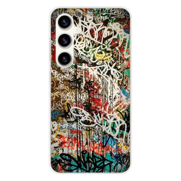 Tryckt silikonfodral som är kompatibelt med Samsung Galaxy S23 FE Graffiti 1