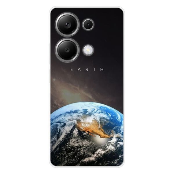Tryckt silikonfodral som är kompatibelt med Xiaomi Redmi Note 13 Pro 4G Earth