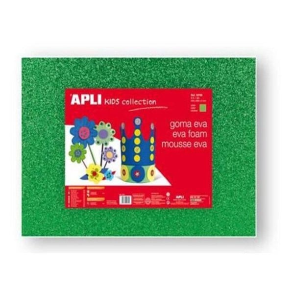 Apli Agipa - Mousse EVA termoformbar 40x60 cm Grön glittrig