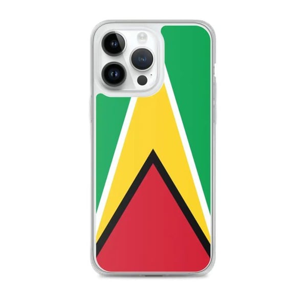 Mobilskal - PIXELFORMA - Guyanas flagga - Kompatibel med iPhone 14 Pro Max - Mjuk - Stötsäker