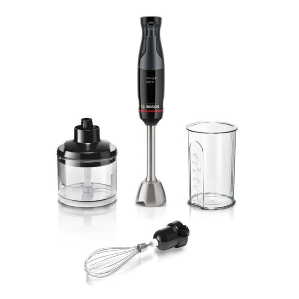 Stavblender - BOSCH - MSM4B621 - 1000 W - 4 skarpe knive - Røreskål - Mini hakker - Piskeris - Keramisk gear