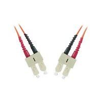 Nätverkskabel - MicroConnect - SC/PC multimode (M) - 1 m - optisk fiber - 50 / 125 mikron - OM3