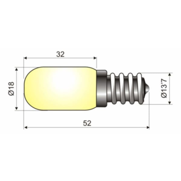 Lampa - LED-lampa - Halogenlampa Electrodh - 1265010 - DH-lampa, e-14 230 V/w