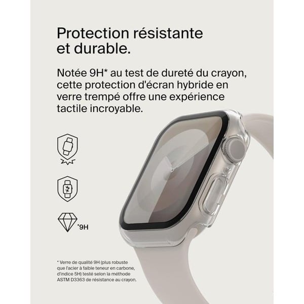 Beskyttelsesskal - Belkin - SCREENFORCE - Buet Hærdet - Polycarbonat - Hærdet Glas