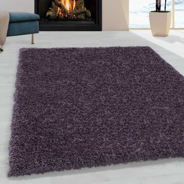 Tapis - AYYILDIZ - SYDNEY 3000 - Monokrom Lila - Rund - Shaggy 120 cm Tapis - AYYILDIZ - SYDNEY 3000 - Monokrom Lila - Rund - Shaggy 120 cm