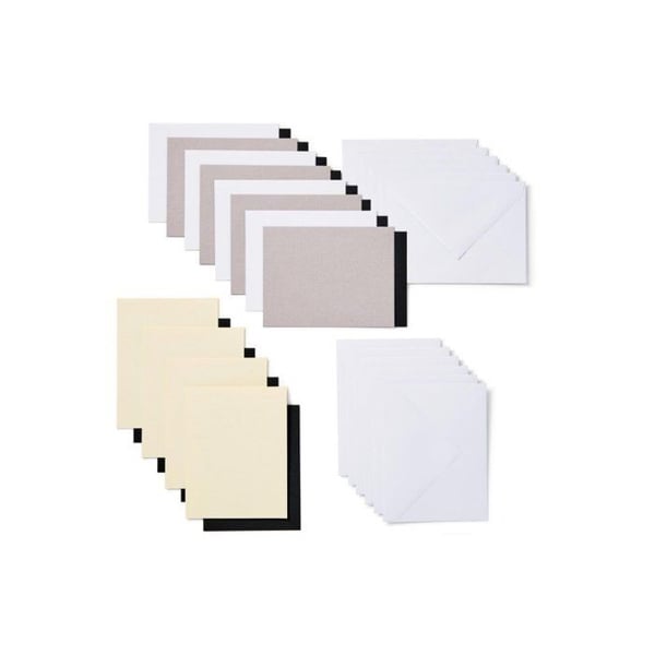 Dubbla kort med inlägg - Cricut - Joy - 12 kort - 10,7 cm x 13,9 cm - 3D-effekt