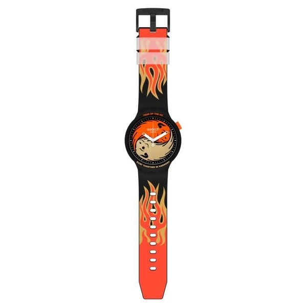 Klocka - SWATCH - OX ROCKS 2021! - 47mm - Vattentät 30m - Yin och Yang urtavla