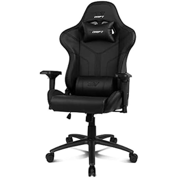 Professionell Spelstol - DRIFT GAMING - DR350 - Syntetiskt läder - 4D Armstöd - Tysta Hjul