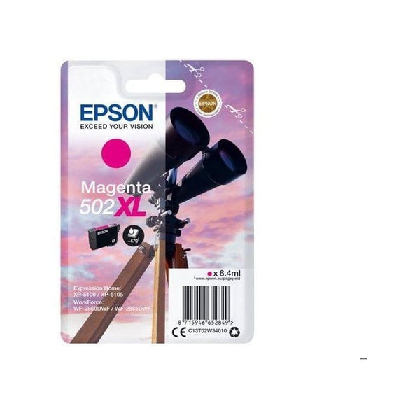 EPSON 502XL bläckpatron - Magenta - Hög kapacitet - För XP-5100, XP-5105, WF-2860, WF-2865DWF