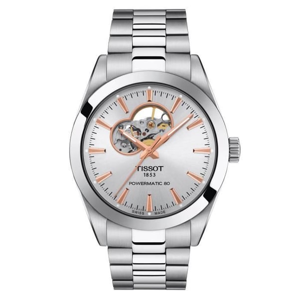 Ur - TISSOT - Gentleman Powermatic 80 - 40mm - Sølv - Automatisk