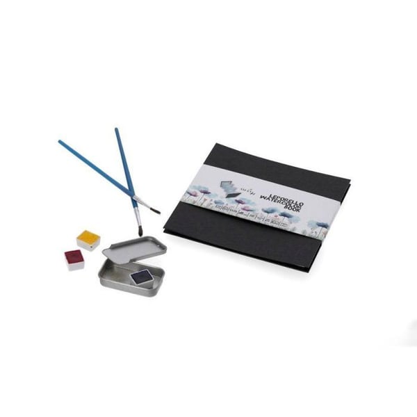 SM-LT - Carnet SM-LT 14x14 cm Aquarelle Leporello Bomull 6 sidor 300 g/m²
