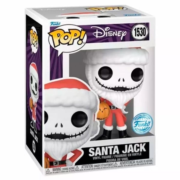 Samlarfigur - Funko - Santa Jack - Disney - Tim Burton's Nightmare Before Christmas - Pop!
