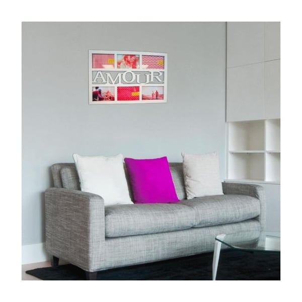 Rektangulär Love fotoram för 6 foton pele mele