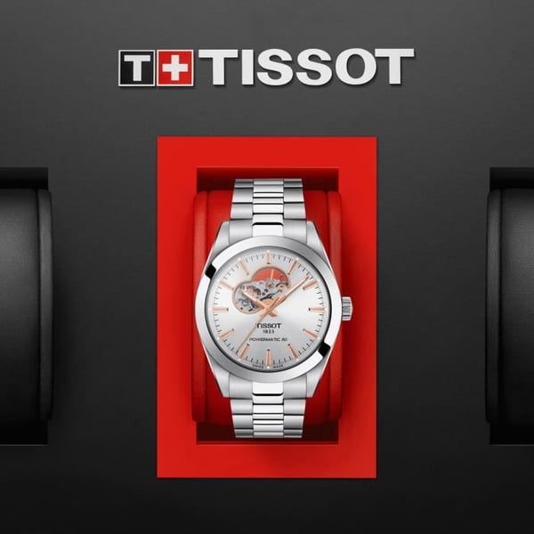 Ur - TISSOT - Gentleman Powermatic 80 - 40mm - Sølv - Automatisk