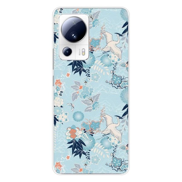 Silikonskal med tryck - 1001 skal - Xiaomi 13 Lite - Kimono-mönster - Optimal skydd - Halvstyv