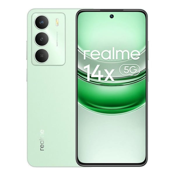 SMARTPHONE - REALME - 14X 5G - 8Go RAM - 256Go - Grön - IP64 motstånd