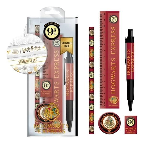 Harry Potter set skrivmaterial 5 delar Spår 9¾