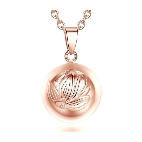 Koppar Lotus Flower Graviditet Bola Halsband