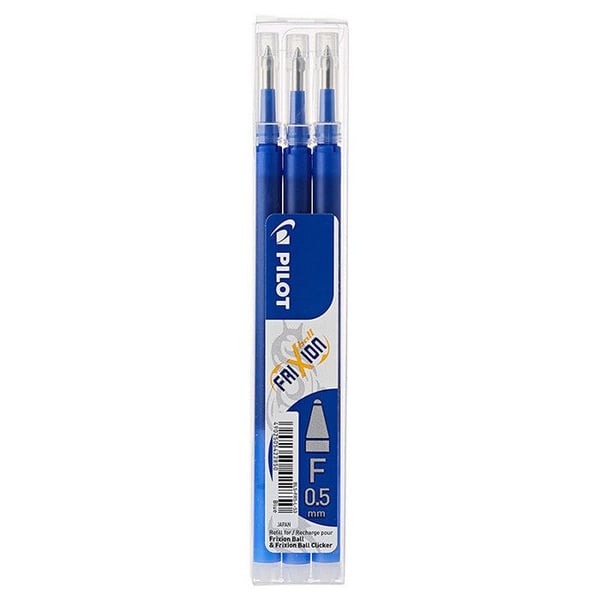 Recharge friXion Ball Clicker - PILOT - BLS-FR5 - Blå - 0,25 mm - Paket med 3 stycken