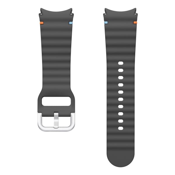 Armband - SAMSUNG - Galaxy Watch4/5/6/7/FE - Silikon - Mörkgrå - Sportig