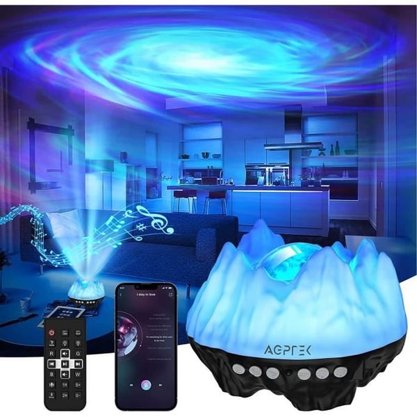 Star Projector Night Light, Starry Sky Projector med fjärrkontroll