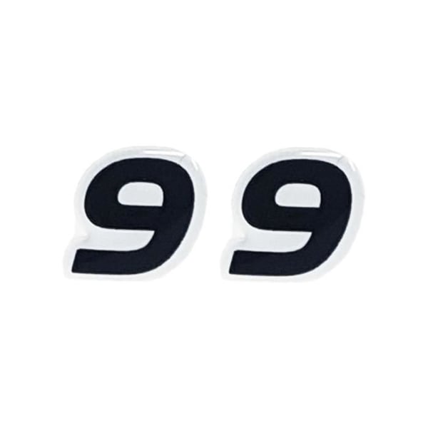 3D-klistermärke med självhäftande bokstäver "9"