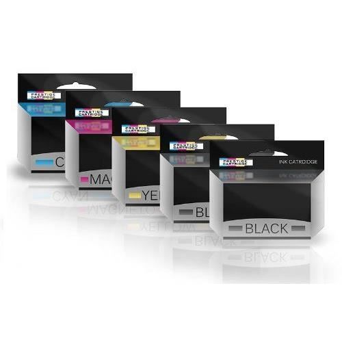 Prestige Cartridge T1281-T1284 T1285 Kompatibla bläckpatroner för Epson Stylus SX235W/SX425W/SX435W - Svart/ Cyan/ Magenta/ Gul...