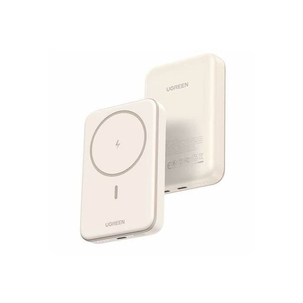 Extern batteri - UGREEN - 10,000 mAh - MagSafe - 20W - Grädde
