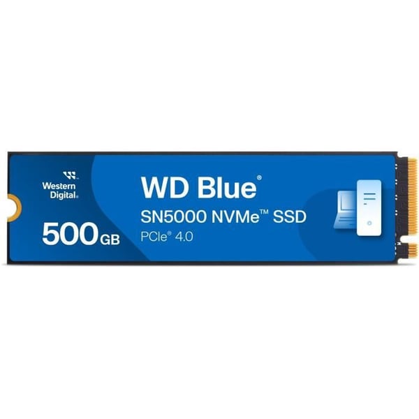 WESTERN DIGITAL - WDS500G4B0E - Intern SSD - 500 Go - WD Blue® - SN5000 - NVMe