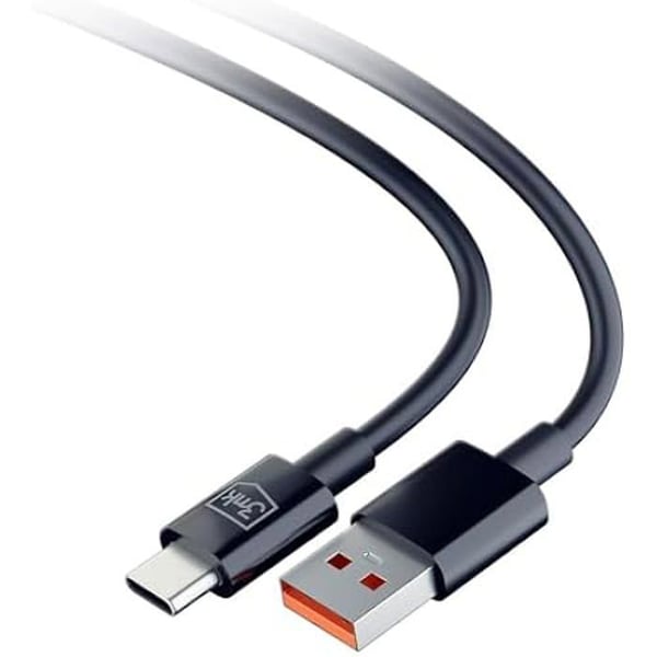 USB-kabel - 3MK - Hyper - USB-A till USB-C - 1,2m - 5A - Svart