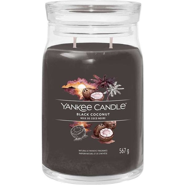YANKEE CANDLE CANDELA GIARA GRANDE SIGNATUR SVART KOKOSNÖT