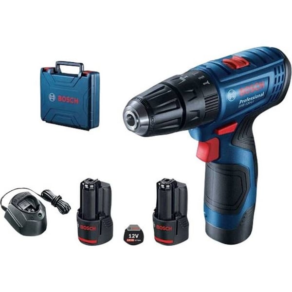Borrskruvdragare utan sladd Bosch Professional GSB 120-LI 06019G8100 12 V 2.0 Ah Li-Ion + 2 batterier