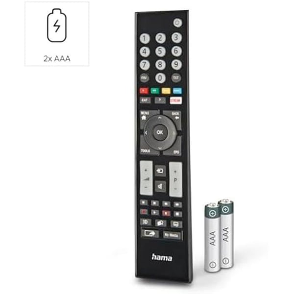 Universalfjärrkontroll - HAMA - Grundig - Infraröd - Lärare - Upplysta tangenter