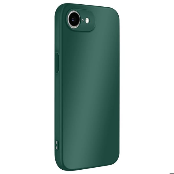 Skydd - MEDDELA - iPhone 16e - Soft-Touch - Halvstyv silikon - Mörkgrön