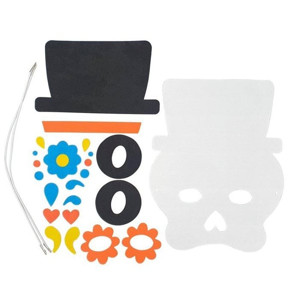 MégaCréa DIY - Halloweenmasker för barn Skalle och Häxa