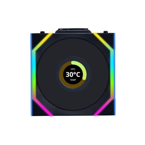 Fläkt 120mm - LIANLI - UNI FAN SL LCD ARGB - RGB-belysning - PWM-kontroll - Tyst