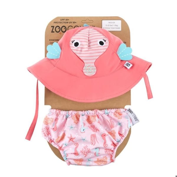 Zoocchini - sjöhästtröja och hatt (6-12M) - ELEMENT FÖR BARN