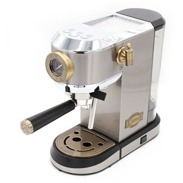 Kaffemaskin - Kaiser - KA 2001 R Empire - 19 bar - Rostfritt stål - Retrodesign