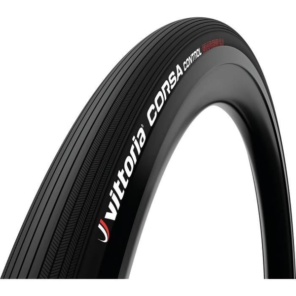 Vittoria Corsa landsvägscykeldäck - 700x25C (25-622) - Svart - Flexibel pärla TLR 4C Graphene 2.0-teknik