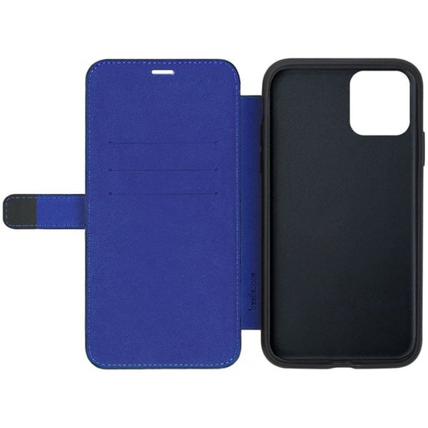 Premium Folio Etui för Apple iPhone 12/iPhone 12 Pro med Kortficka BEETLECASE Svart
