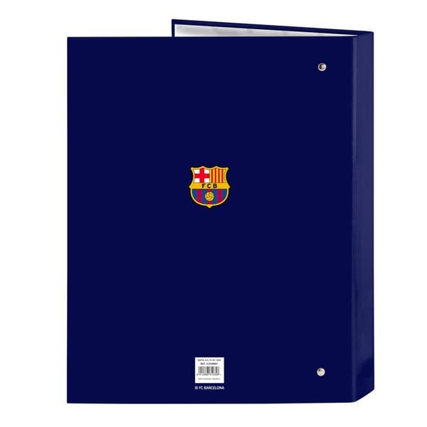 4-ringig mapp - Safta - F.C. Barcelona 1:a laget 25/26 - 26,5x33 cm - Blå/granat - Hårda omslag