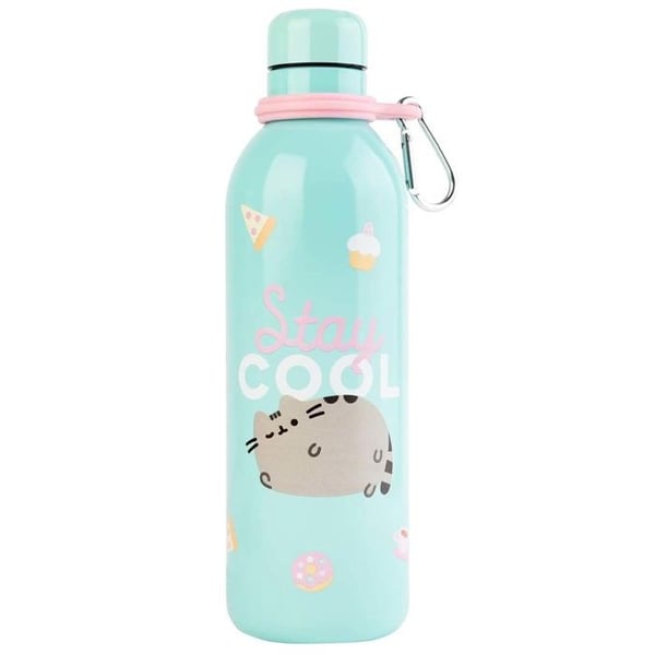 Flaska 500ml Collection Foodie Dubbelväggig Isolerad Pusheen Turkos
